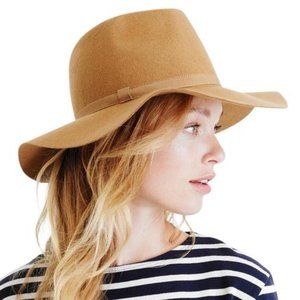 JCrew Wide Brim Wool Fedora NWT (S/M)